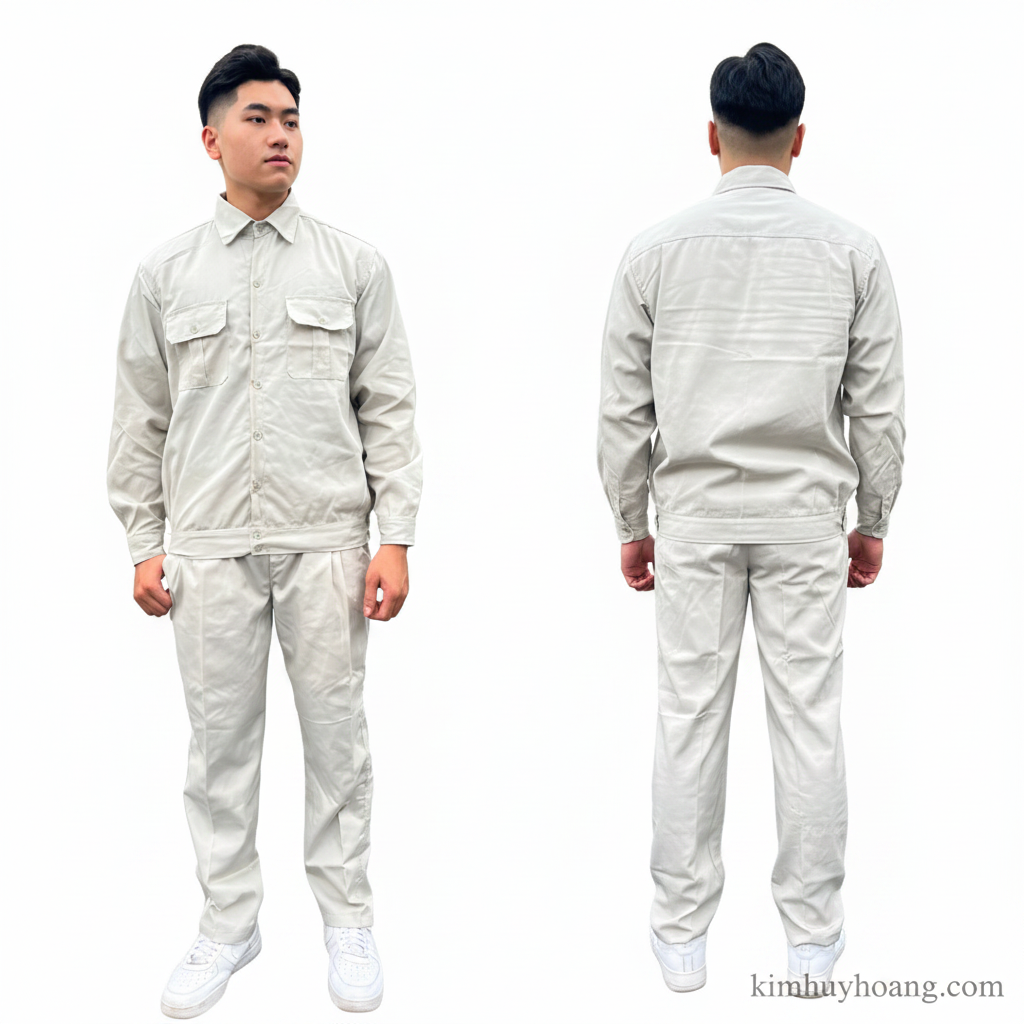 Áo quần ghi kem (có bán lẻ áo hoặc quần) 2