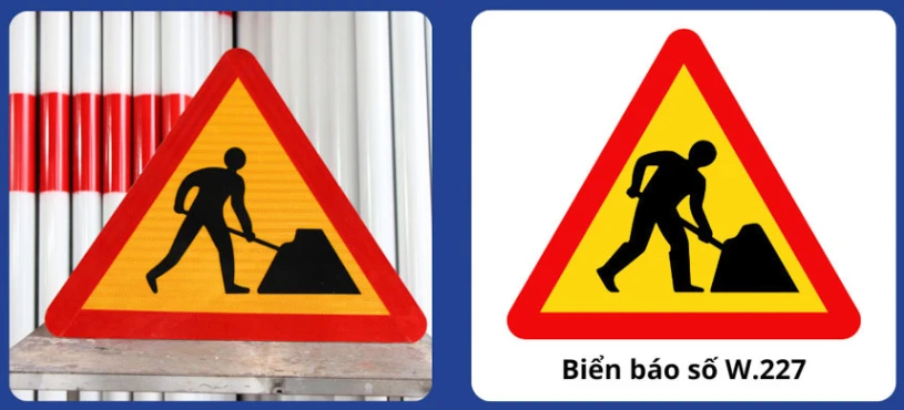 Biển báo công trường thi công 6