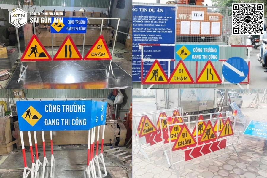 Biển báo công trường thi công 5