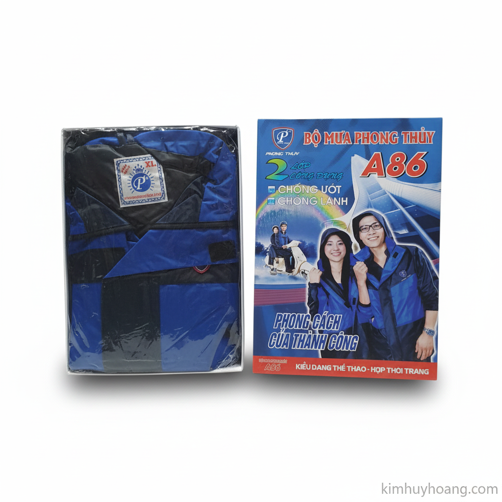 Bộ quần áo mưa 2 lớp Phong Thủy A86