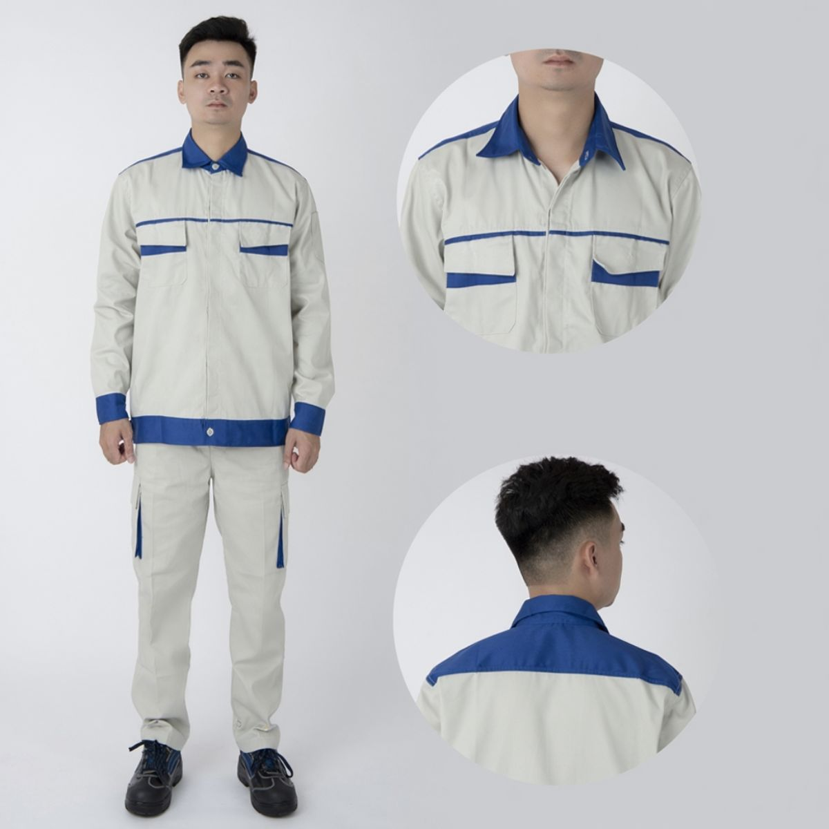 Áo quần ghi cobal (có bán lẻ áo hoặc quần) 2
