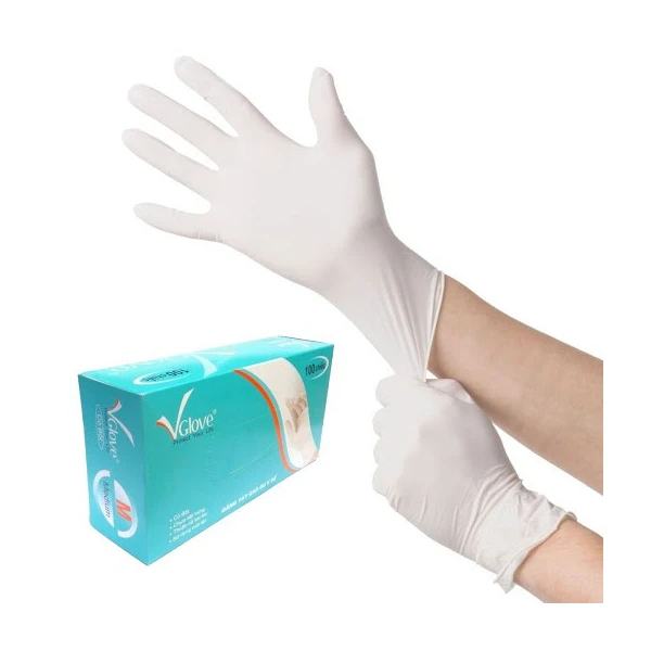 Găng tay y tế không bột và có bột hộp 100 cái