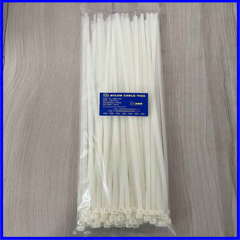 Dây Rút Nhựa 10cm, 20cm, 30cm Trắng & Đen - 100 Sợi / 1 Túi