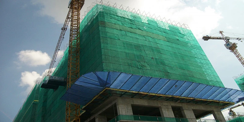 Lưới xanh bao che công trình 7