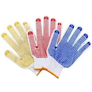 Găng tay sợi len phủ hạt nhựa chống trơn trượt cao cấp 50g, 60g, 70g T130, Loại 50g