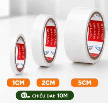 Băng dính 2 mặt 1cm / 2cm / 5cm 3